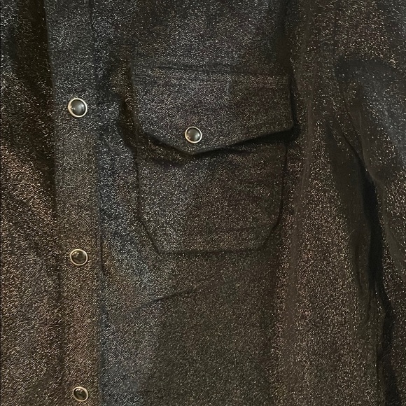 INC International Concepts Black Casual Button Down Shirt - Picture 4 of 10